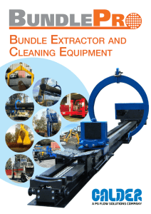 BUNDLE ExTRACTOR AND CLEANING EQUIPMENT