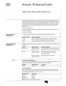 Light Fixture Hanger Wire Requirements