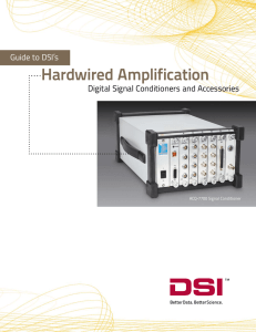 Hardwired Amplification - Data Sciences International