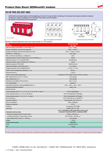 Product Data Sheet: DEHNventil® modular DV M