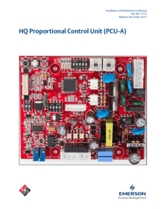HQ Proportional Control Unit (PCU-A)
