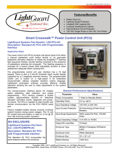 Smart Crosswalk™ Power Control Unit (PCU)