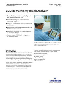 CSI 2130 Machinery Health Analyzer
