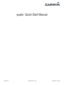 quatix™ Quick Start Manual
