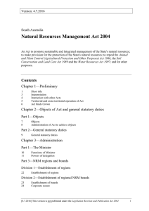 Natural Resources Management Act 2004