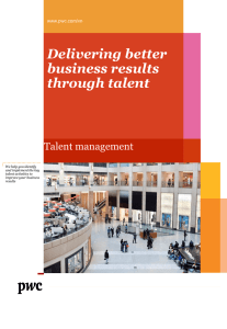 Delivering better business results through talent
