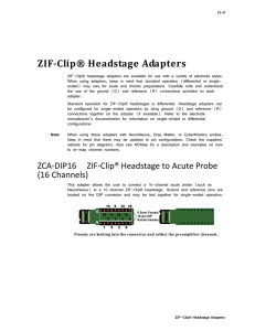 ZIF-Clip® Headstage Adapters
