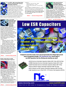 Low ESR Capacitors