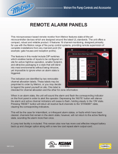 remote alarm panels