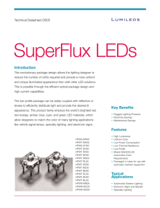 SuperFlux LEDs Technical Datasheet