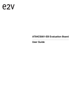 AT84CS001-EB Evaluation Board User Guide