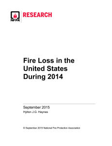 Fire Loss in the United States During 2014