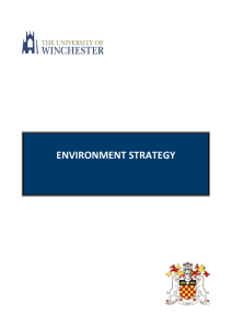 Environment Strategy - University of Winchester
