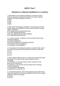 BS7671 Part 7 Questions on Special Installations or Locations