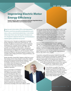 Improving Electric Motor Energy Efficiency
