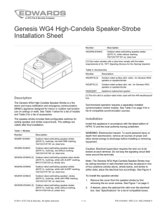 Genesis WG4 High-Candela Speaker