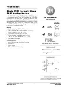 NS5B1G385 Single (NO) Normally Open SPST Analog Switch