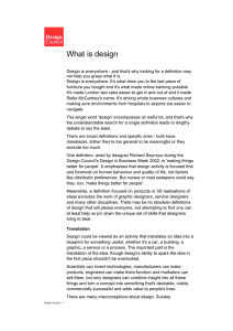 What is design - HKU Mech Engg