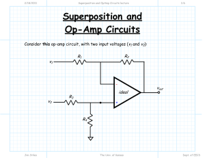 Superposition and OpAmp Circuits lecture