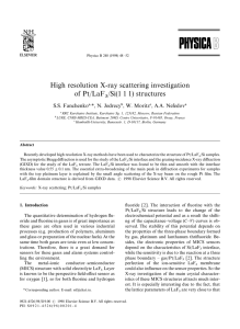 High resolution X-ray scattering investigation of Pt/LaF /Si(1 1 1