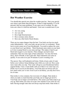 Hot Weather Exercise - Johns Hopkins Medicine