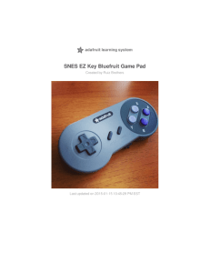 SNES EZ Key Bluefruit Game Pad