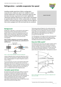 Refrigeration – variable evaporator fan speed