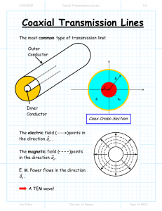 Coaxial Transmission Lines