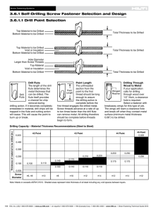 PDFProduct Technical Guide for Self Drilling Screws