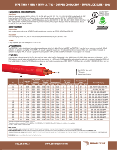type thhn / mtw / thwn-2 / t90 - copper conductor