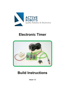 Electronic Timer Build Instructions
