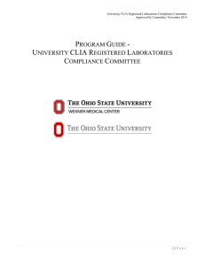 Program Guidelines - University Reference Labs