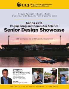 UCF Senior Design Day Showcase program