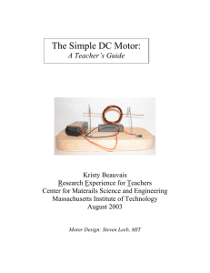The Simple DC Motor