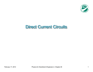 Direct Current Circuits