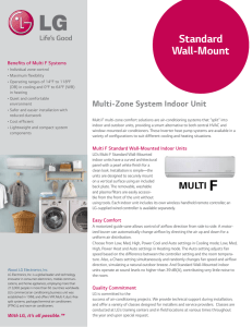 Standard Wall-Mount - LG Air Conditioning Systems