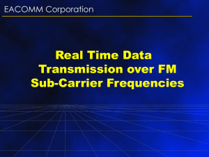 Real Time Data Transmission over FM Sub