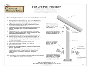 Stair Line Post Installation