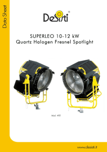 SUPERLEO 10-12 kW Quartz Halogen Fresnel Spotlight