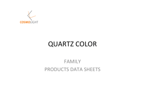 QUARTZ COLOR PRODUCTS DATA SHEETS
