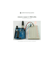 Arduino Lesson 3. RGB LEDs