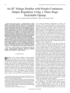 An SC Voltage Doubler with Pseudo-Continuous Output Regulation