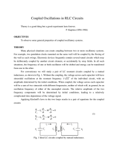 Coupled Oscillations in RLC Circuits