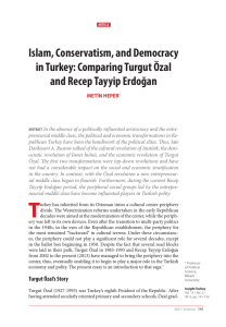 Comparing Turgut Özal and Recep Tayyip Erdoğan