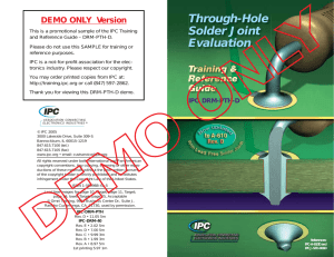 Through-Hole Solder Joint Evaluation