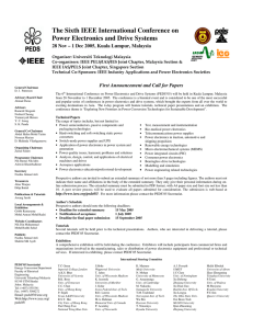 to the PEDS 2005 Call For Papers in PDF format