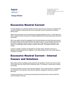 Excessive Neutral Current Excessive Neutral Current