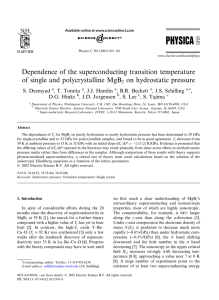 Dependence of the superconducting transition temperature of single