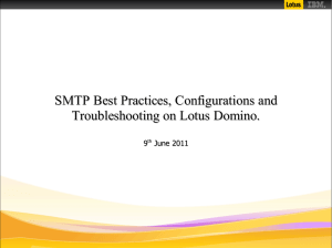 SMTP Best Practices, Configurations and Troubleshooting
