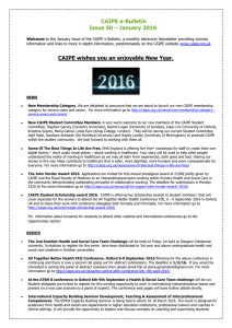CAIPE e Bulletin Jan 2016 Issue 50
